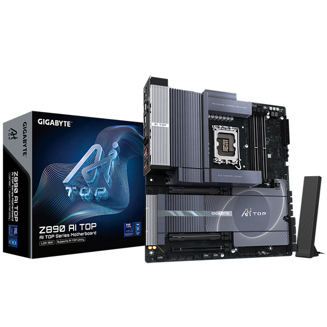 New Original Gigabyte Z890 AI TOP DDR5 Main Board LGA2011 Server Motherboard 64GB Max RAM SATA Hard Drive Intel Integrated