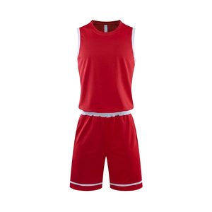 Uniforme de Baloncesto Personalizado de Alta Calidad con Nuevo Diseño Unisex, Logotipo Personalizado, Transpirable, Estampado, Cuello Redondo, Sin Mangas - Product Image 1