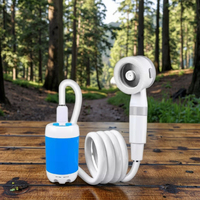 Douche portative d'extérieur, pompe de douche de camping rechargeable par USB douche électrique portative à filtre