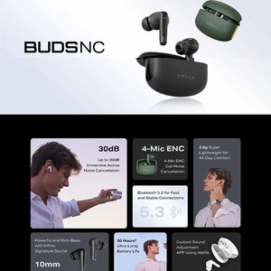 Audífonos Inalámbricos Infinix XE28 Buds NC con ANC, BT 5.3, Sonido Hi-Fi y Carga Tipo-C - Product Image 2