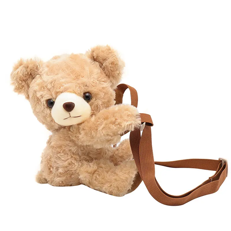Teddy Toy Custom Cheap Soft School Bag For Plush New Design Kids Autumn Winter Furry Customized Cute Animal Bear Backpack
