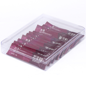 SUNSHING Reusable Macaron Gift <b>Box</b> Clear Plastic Rectangular Container Acrylic Gift <b>Box</b> for Jewelry <b>Cookie</b> Chocolate Packaging - Product Image 3