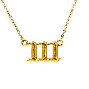 ZOGXIN 18K Gold Plated Stainless Steel Number Pendant Necklace For Women Party Gift Fashion Jewelry - Product Image 5