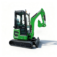 Micro-excavatrice hydraulique de 0,04 m³ pour travaux d'ingénierie municipale, 1,8 tonne