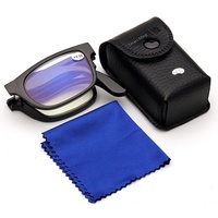 Lunettes de lecture pliables noires à prix avantageux, vente en gros, fabricant, lunettes de lecture portables haute définition