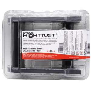 Genuine <span class=keywords><strong>Evolis</strong></span> In Bianco E Nero Del Nastro Del Nero RCT023NAA - Product Image 1