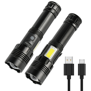 Lampe de poche LED en aluminium miniature 1000 Lumen pour camping <span class=keywords><strong>électrique</strong></span> <span class=keywords><strong>rechargeable</strong></span> super lumineuse longue portée lampe <span class=keywords><strong>torche</strong></span> COB - Product Image 1