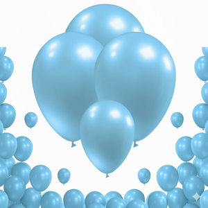 Biodegradable Round Chrome Latex <b>Balloon</b> Glossy Valentine Champagne Cheap Shuaian Color Helium Toy Blue Mirror Shine - Product Image 2