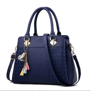 Novo estilo barato zipper moda couro tote bag bolsa Mulheres bolsas por atacado made in china