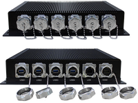 Ordinateur embarqué compact robuste multifonctionnel en alliage d'aluminium, boîtier étanche IP67, PC marin, processeur Intel Celeron/J3