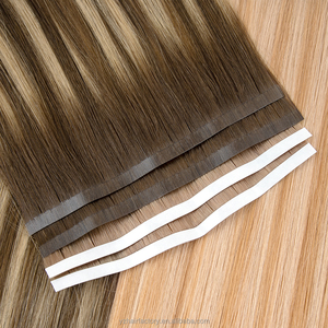 Wholesale Full Pu Skin Weft Russian Human Hair Tape Hair <b>Extension</b> Inject Invisible Skin Weft Tape in Human Hair <b>Extensions</b> - Product Image 6