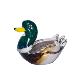 Pato de Cristal de Vidrio Colorido, Figura Hecha a Mano, Regalo de Navidad o Cumpleaños, Animales Decorativos Coleccionables, Decoración para el Hogar - Product Image 1