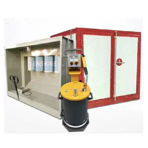 High Efficiency Manual Powder Coating Line for Metal Painting With Powder Recovery Cabinet