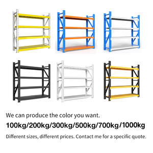 Estanterías de Almacenamiento de Alta Resistencia, Capacidad de Carga de 500 kg/Nivel, Estantes de Acero, Estanterías Industriales Apilables para Almacén, Estanterías Metálicas - Product Image 2