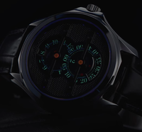 Montres mécaniques automatiques en acier pour hommes, design d'usine et personnalisation par lots, avec affichage de l'heure lumineux et design unique, pour marque privée