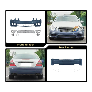 Kit Carrozzeria XT di Alta Qualità per <span class=keywords><strong>Mercedes</strong></span>-Benz <span class=keywords><strong>Classe</strong></span> E 2004-2008 <span class=keywords><strong>W211</strong></span>, Aggiornamento al Modello AMG63, Paraurti Anteriore e Posteriore, Minigonne Laterali - Product Image 4