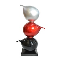 Sculpture de ballon électrolytique en résine Offres Spéciales pour la décoration intérieure et la maison Ballon rouge Pop Art en fibre de verre de plusieurs couleurs