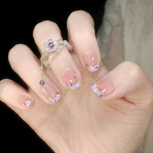 Phong Cách Mới Thời Trang Báo Chí Trên Sang Trọng Quan Tài Móng Tay Tùy Chỉnh Nữ Diễn Viên Ballet Nail Mẹo Nhân Tạo Móng Tay Giả - Product Image 5