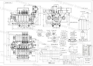Трансформатор среднего напряжения CEEG 400 кВА, масляный, для СН и ВН, 1000 кВА, 11/0,4 кВ, мини-подстанция, силовой трансформатор - Product Image 3