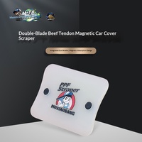 MoxB Raclette magnétique à double lame pour film de protection de peinture (PPF) automobile, à dureté moyenne, pour film de protection de peinture invisible (PPF) et pour l'élimination de l'eau, Chine