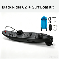 Tabla de Surf Eléctrica Black Rider G2 + Set Combinado de Bote Inflable para Surf, EPP 14KW 55km/h, Tabla de Surf a Motor para Alquiler en Resorts