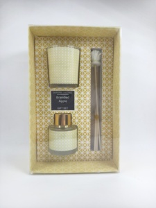 Ensemble diffuseur de parfum 70G+50ML, flacon en verre, parfum longue durée, sans alcool, écologique, 15-30 jours, boîte cadeau - Product Image 2