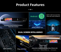Reproductor de DVD para Auto Doble de 12.3 Pulgadas, Radio Android con Pantalla Táctil, Navegación GPS, Carplay para Porsche 911 Boxster Cayman 2012-2019
