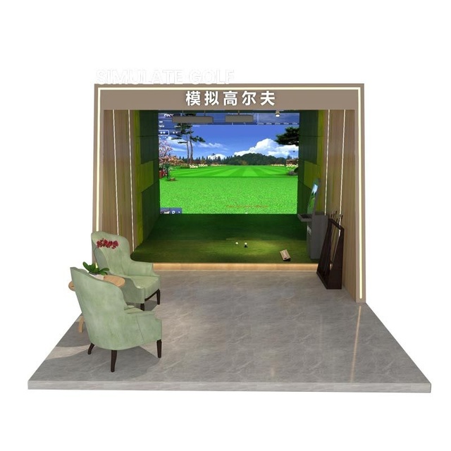 South Korea In-Office Green Sports Entertainment Arena Project Virtual Golf Swing Practice Simulator Equipment Tennis Simulator