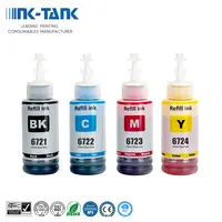 INK-TANK 672 T672 Premium Compatible Color Compatible Bulk Bottle Water Based Refill DGT Eco Ink für Epson L220 L1300 Printer