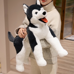 Peluche <span class=keywords><strong>Husky</strong></span> Super Mignonne et Moelleuse avec Rembourrage en Peluche Ultra Douce et Coton PP, Cadeau d'Anniversaire Unisexe - Product Image 5