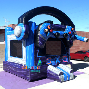 Château gonflable sur le thème des jeux vidéo, château gonflable géant pour fête, château gonflable ou combo pour fête d'enfants - Product Image 1