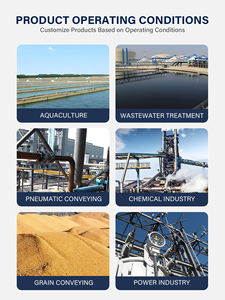 Souffleur Roots à haute pression et faible <span class=keywords><strong>bruit</strong></span> pour le traitement des eaux usées en aquaculture, OEM pris en charge, économie d'énergie, compresseur à vapeur MVR - Product Image 2