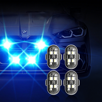 Feux d'avertissement stroboscopiques LED multicolores sans fil pour voitures, motos et drones, avec télécommande transfrontalière