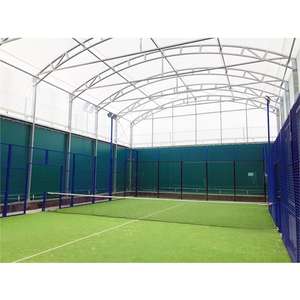 Terrain de sports d'extérieur court de padel couverture complète tente impression logo court de padel avec couverture de toit - Product Image 6