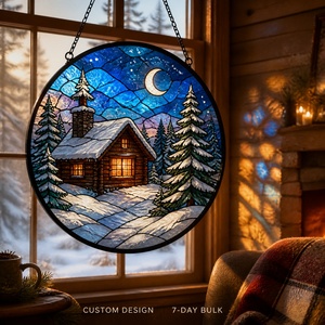 <span class=keywords><strong>Attrape</strong></span>-soleil en verre teinté personnalisé, motif ange et étoile, 9-30 cm, OEM ODM, vente en gros, décoration de fenêtre de Noël - Product Image 3