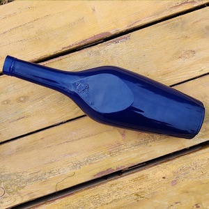 RSG-botella vacía de corcho para vino, Ron, Licor, Gin, Whisky, contenedor Xo redondo de 750ml, vidrio azul cobalto de colores, botella de 700ml - Product Image 4