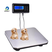 EURVET Balance de pesée pour animaux de compagnie 200 kg, robuste, pour cliniques vétérinaires, plateforme de pesée pour animaux