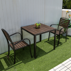 Nuevo estilo, mesa de té exterior, muebles de madera de plástico, mesa de cena cuadrada pequeña para exteriores - Product Image 5