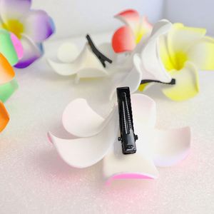 Factory <b>Egg</b> Flower Artificial Frangipani Headwear Handcrafted Hair Clips 4-11 CM <b>Egg</b> Flowers for Seaside Vacation - Product Image 3