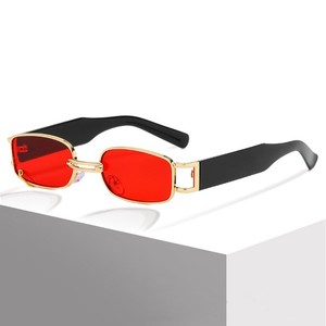 نظارات شمسية فاخرة بتصميم مربع لعام 2026، إطار معدني أنيق مع حماية من الأشعة فوق البنفسجية UV400 - Product Image 2