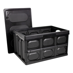 45L Lớn Gấp Có Thể Xếp Chồng Tiện Ích Thùng Với Xử Lý Đóng Mở Lưu Trữ Thùng Cho Tổ Chức Công Cụ Đồ Ăn Nhẹ Sách Thực Phẩm Đồ Uống - Product Image 1