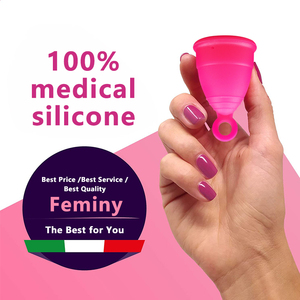 <span class=keywords><strong>Copas</strong></span> <span class=keywords><strong>Menstruales</strong></span> Reutilizables Ecológicas al por Mayor, Copa Menstrual para Principiantes con Anillo, 100% Silicona de Grado Médico, Copa para el Periodo, ISO13485 - Product Image 3