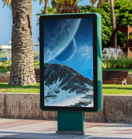 Pantalla LED para Exteriores, Resistente al Agua, para Postes de Luz, Pantallas LED para Publicidad en Postes de Calle