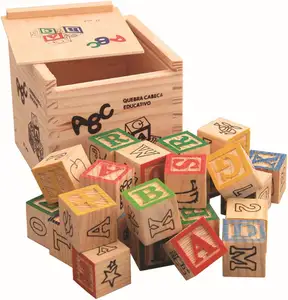 27 יחידות עץ צבעוני ABC 123 בלוקים אלפבית סט משחקי הערמה מונטסורי לימוד לגיל הרך צעצועים חינוכיים לפעוטות ילדים