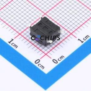 TS017A-TBY1EH4.5 Tactile Switch SMD-4P,6.1x6.1mm Switch Single Pole Single Throw Round Button 1.8N Vertical Mount - Product Image 2