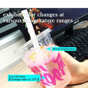 Vinyle thermosensible à changement de couleur, adhésif permanent, feuilles de vinyle DIY pour autocollants, décalcomanies, tasses, bouteilles d'eau - Product Image 2