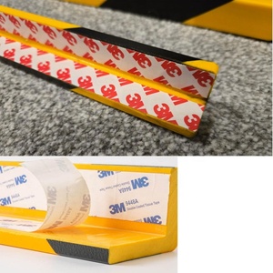 Protections d'angle en caoutchouc NBR de qualité industrielle en forme de L, 5 m, jaune et noir, anti-collision, tampons d'angle autocollants en mousse, pare-chocs de sécurité - Product Image 6