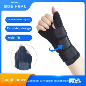Férula estabilizadora de <span class=keywords><strong>pulgar</strong></span> y muñeca con ojal de bloqueo, personalizada para fracturas, dolores, esguinces, distensiones, artritis y síndrome del túnel carpiano extendido - Product Image 2