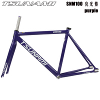 TSUNAMI SNM100 Cadre de vélo Kit de transport à engrenage fixe 49cm 52cm 55cm 58cm Cadre de piste de course en alliage d'aluminium