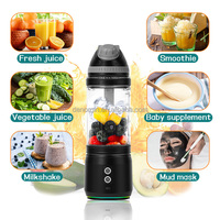 Hete Aanbieding 700ml Draadloze Persoonlijke Blender IJsvergruizer 6-Blads Elektrische Sapcentrifuge Voedselveilige Draagbare Reis Smoothie Blender